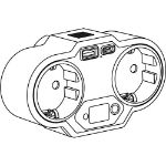 usb-adapterstekker voeding met nachtlampje endless