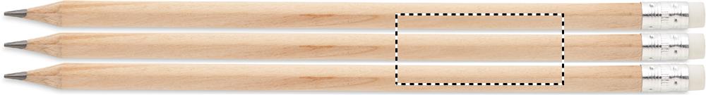 rond zeefdruk (19 x 45 mm)