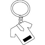 sleutelhanger shirt met das
