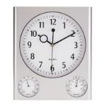 wandklok met ingebouwde hygrometer en thermometer