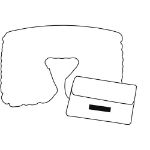 opblaasbaar nekkussen comfortable inclusief opberg