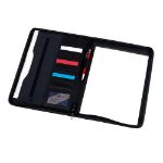 luxe middels rits afsluitbare a4 schrijfmap