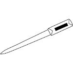 briefopener van metaal akropolis.