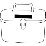 speelkoffertje met 16 kleistaafjes