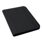 middels rits afsluitbare a4 schrijfmap - zwart
