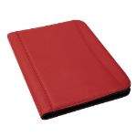 middels rits afsluitbare a4 schrijfmap - rood