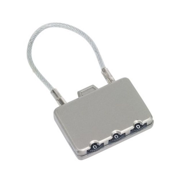 3-cijferig cijferslot close in de vorm van een kof