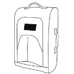 trolley-boardcase van 600d polyester.