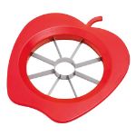appelsnijder of appelboor van roestvrij staal. - rood