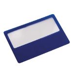loep support in handig creditcard-formaat - blauw