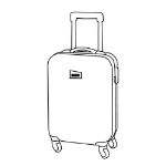 boardcase trolley hiren met afsluitbare vakken.
