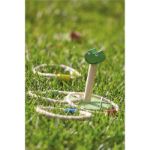 ringwerpspel van hout, in kikker-design.