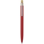 nooshi balpen van gerecycled aluminium zwarte inkt