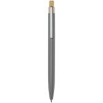 nooshi balpen van gerecycled aluminium zwarte inkt