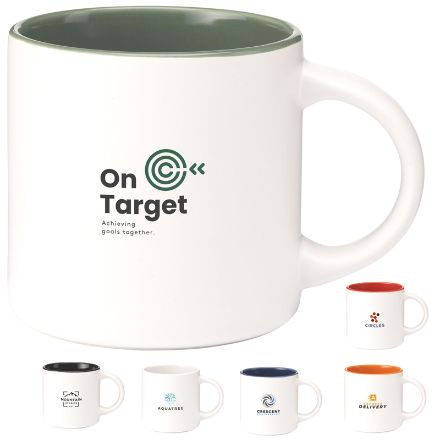 keramieke mok met hoogglans binnenzijde 330 ml