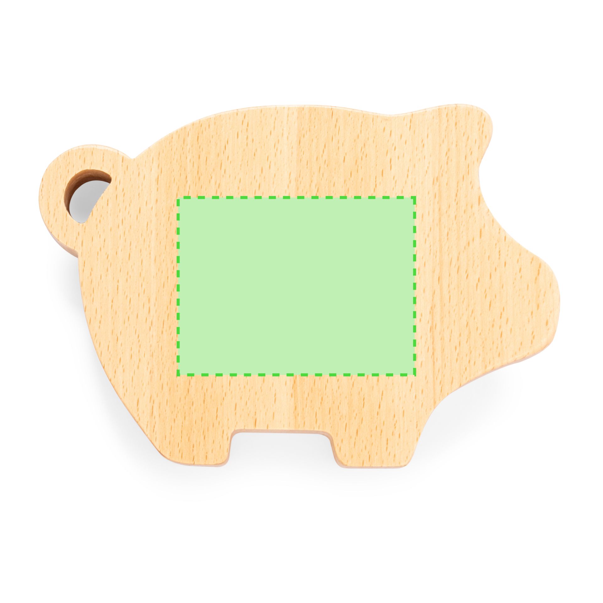 lasergravure (8 x 6 cm)