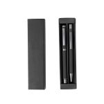 set balpen en rollerpen aluminium blauwschrijvend
