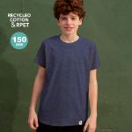 kinder t-shirt 150 gr/m2 recycled katoen 4-6-10 j