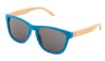zonnebril met bamboe pootjes 400 uv bescherming - licht blauw