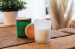 plantaardige geurkaars met bamboe deksel daizu xl