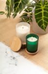 plantaardige geurkaars met bamboe deksel daizu xl