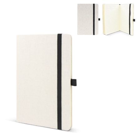 a5 notitieboek van gerecycled katoen en r-pet