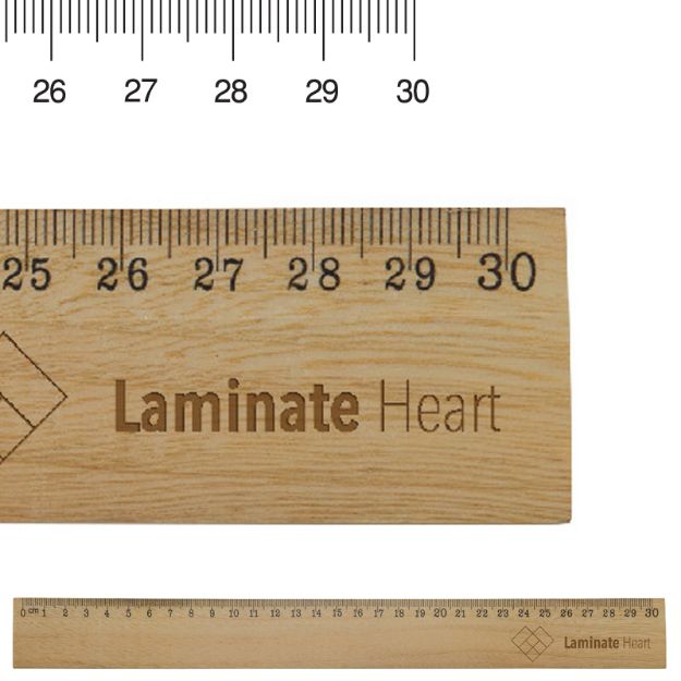 houten liniaal van cederhout 30 cm