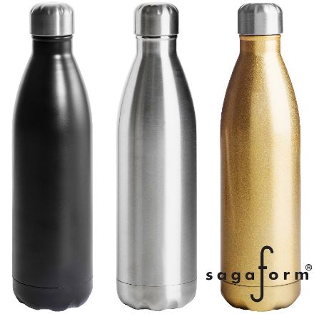 sagaform nils stalen fles groot 750 ml