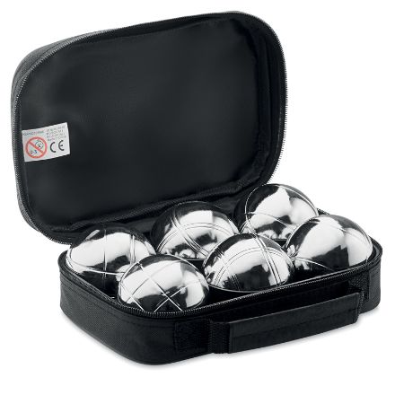 metalen jeu de boules set in 600d polyester tasje