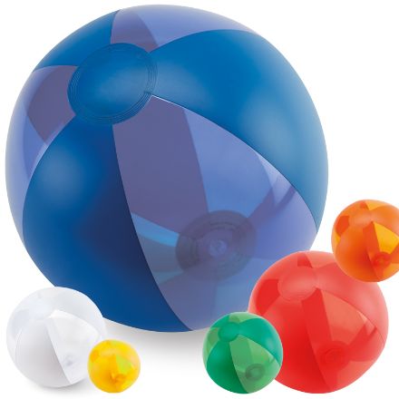 strandbal transparante vlakken. 24 cm