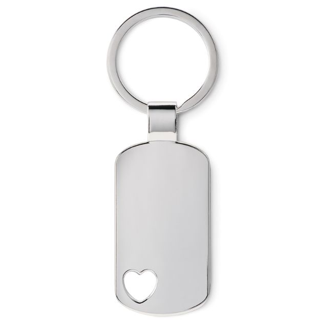 metalen sleutelhanger hartje
