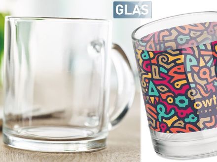 glazen mok voor sublimatie gloss 300 ml