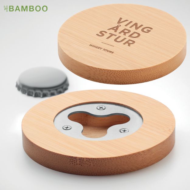 bamboe onderzetter met opener dakai