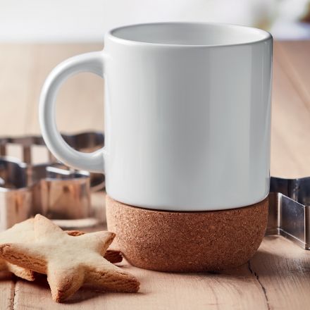 sublimatie mok met kurk detail 300 ml