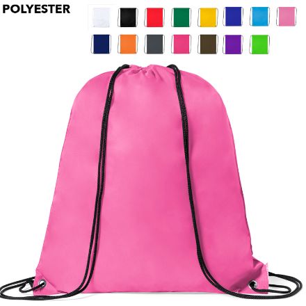 rugzak met trektouw. polyester