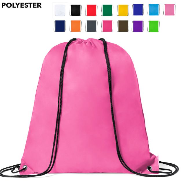 rugzak met trektouw. polyester