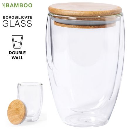 glazen thermosbeker tobby 350 ml