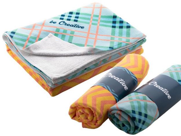 sublimatie handdoek 70 x 140 cm. custom made.