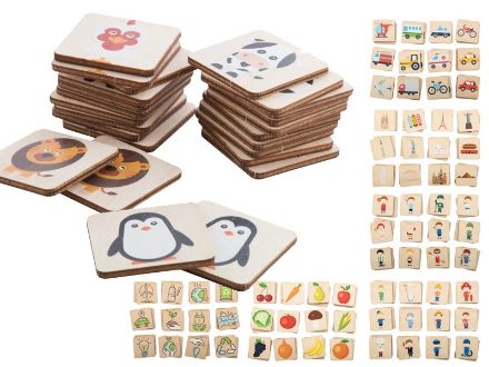 memory spel van hout