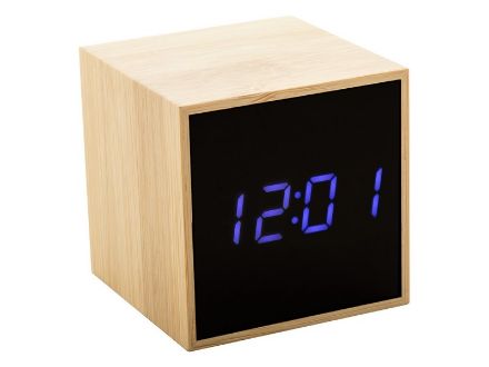 bamboe wekker en thermometer boolar