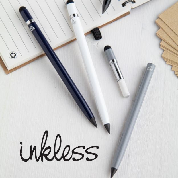 inktloze pen recycled aluminium eravoid