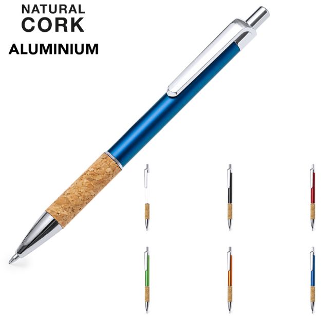 pen aluminium-kurk zenet blauwschrijvend