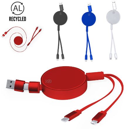 oplaadkabel recycled aluminium freud