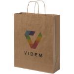 papieren tas 80-90 g/m2 kraft gedreaaide grepen l