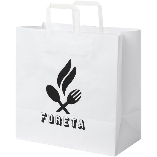 papieren tas 80-90 g/m2 kraft platte grepen xl