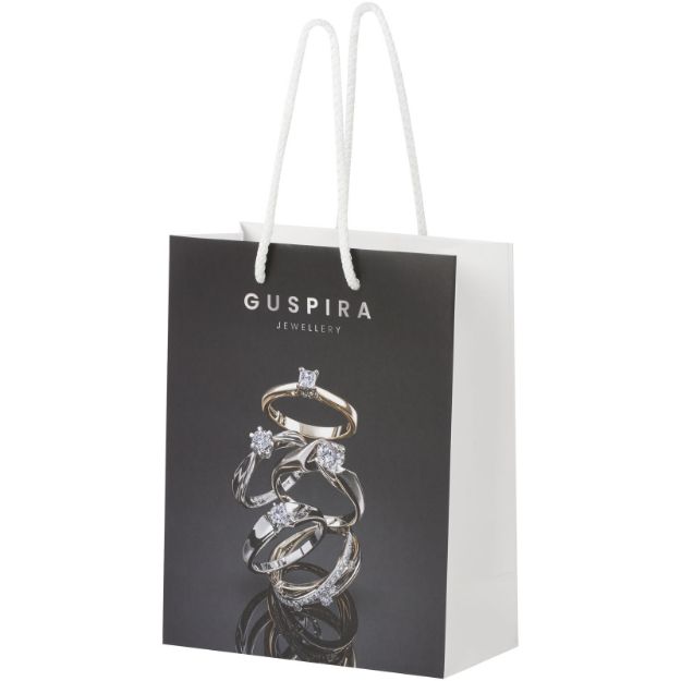 handgemaakte 170 g/m2 integra papieren tas medium