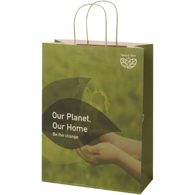 papieren tas 150 g/m2 van landbouwafval xxl