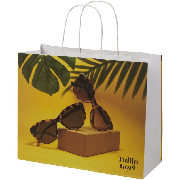 papieren tas 120 g/m2 gemaakt van kraftpapier l