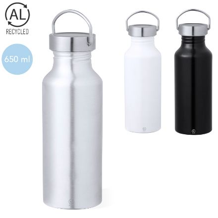 drinkfles recycled aluminium zandor 650 ml