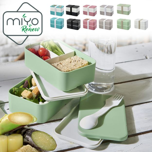 miyo renew dubbellaagse lunchtrommel